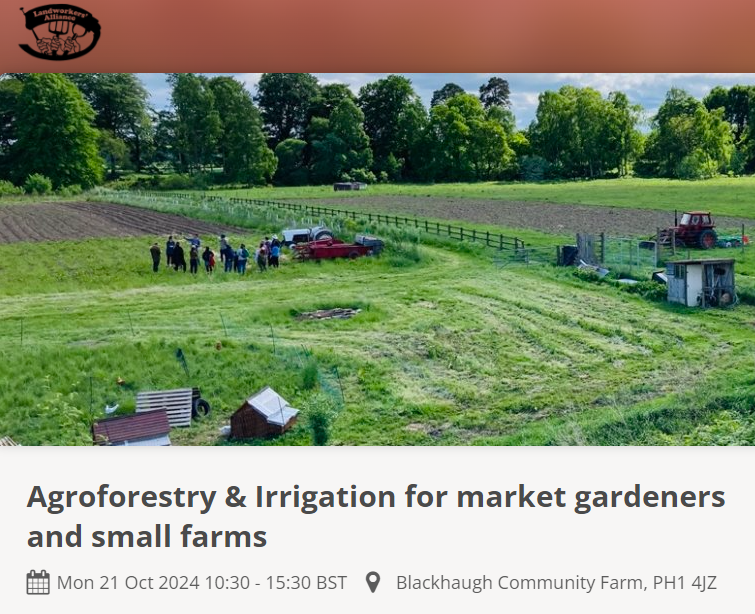 Agroforestry & Irrigation for market gardeners and small farms