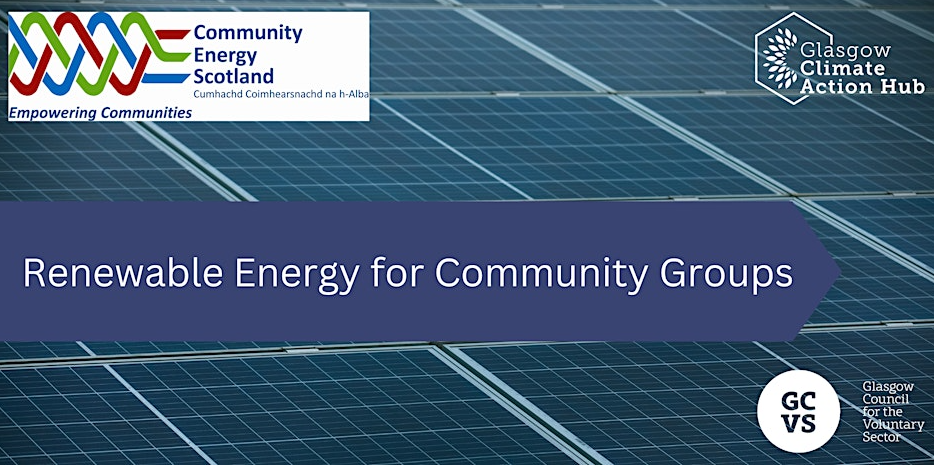 Renewable Energy for Community Groups - Event Details 