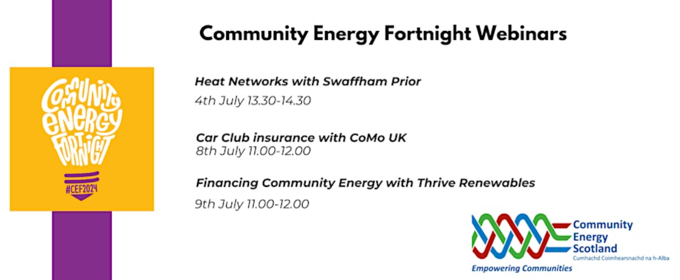 Community Energy Fortnight Webinars - event details 