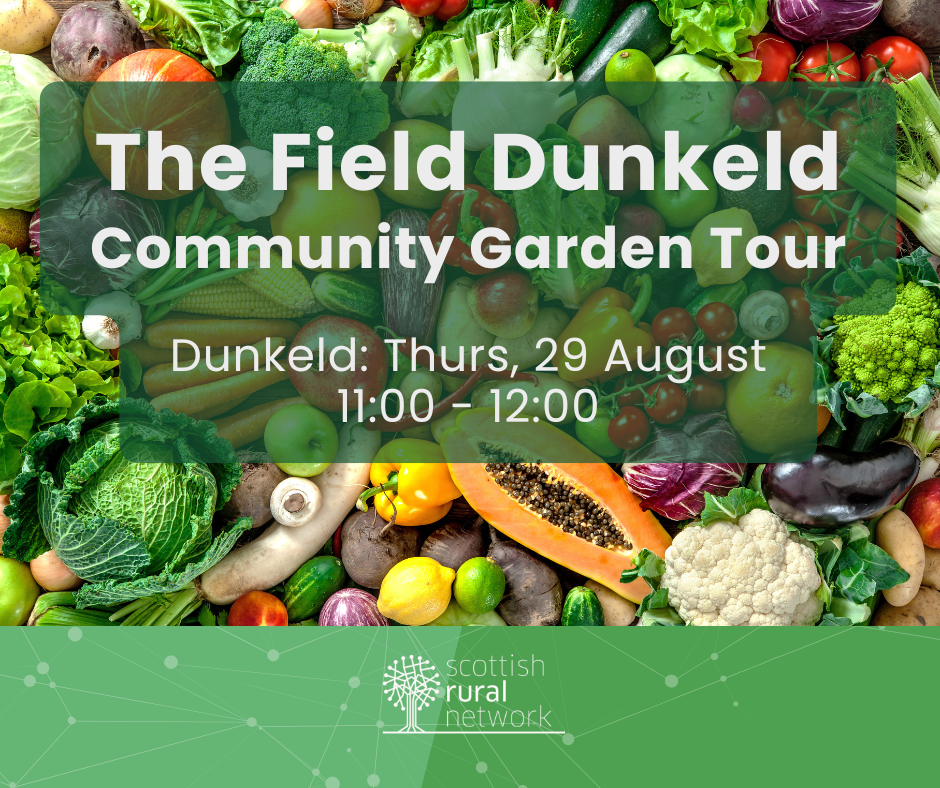 The Field Community Garden Tour event flyer