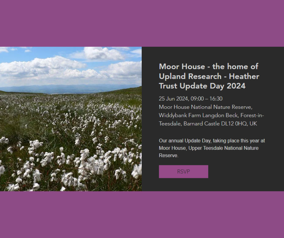 Moor House - the home of Upland Research - Heather Trust Update Day 2024