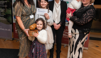 Alba Trees Early Years Trophy was presented to NewCroft Childcare and Forest School near Keith Moray