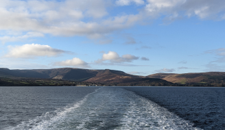 Arran from the ferry