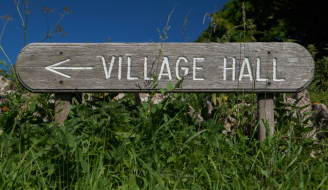 Village Hall Sign