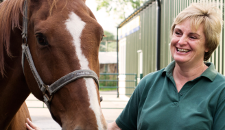 Vet with horse by Mypurgatoryyears