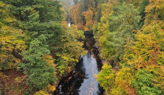 Killiecrankie Pass in Autumn