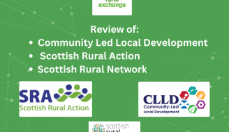 Review - Orgs and logos - SRUC rural Exchange - SRN graphic 