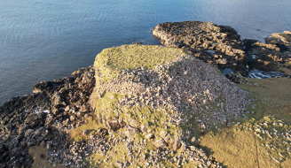 Aerial view of Kraiknish Dun, Isle of Skye