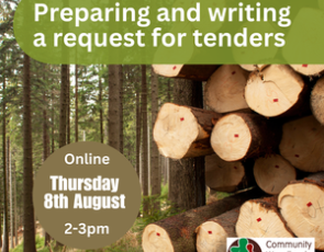 Preparing and writing a request for tenders/ an invitation to tender - image of logs 