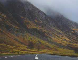 Mountain Near Road