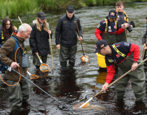 Restoration work on River Nith