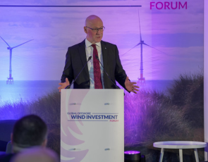 First Minister of Scotland,John Swinney speaking at a conference on offshore wind.