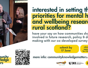 How should research about mental health and wellbeing in rural areas be conducted? What should the priorities be? How can communities be involved meaningfully and fairly? 