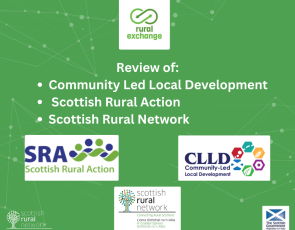 Review - Orgs and logos - SRUC rural Exchange - SRN graphic 