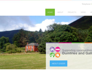 Screenshot of Dumfries and Galloway website