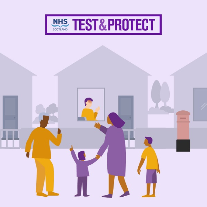 Test & Protect graphic