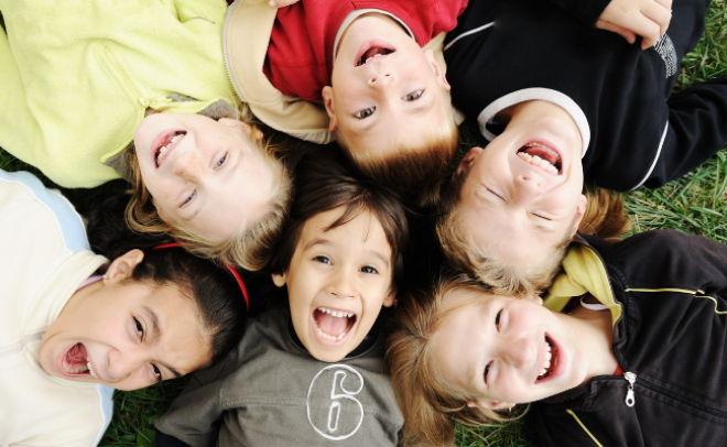 Group of smiling children 