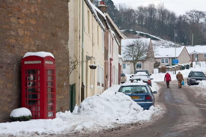 Snowy street Scene