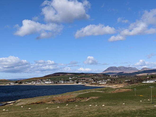 Blackwaterfoot is a village on the Isle of Arran in the Firth of Clyde, Scotland