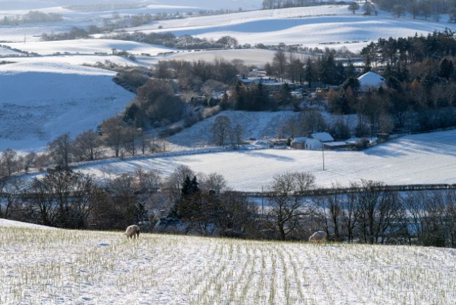  Winter countryside in December 2022, Midlothian. Photographer - Barrie Williams. Copyright of Scottish Government.