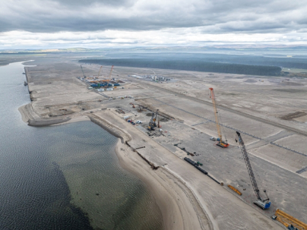 Ardersier Port - Mid Construction - Image Credit Scottish National Investment Bank 