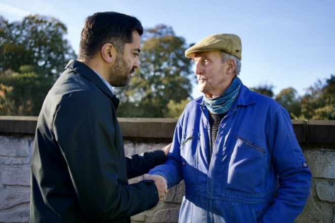 FM Humza Yousaf meets with Brechin resident