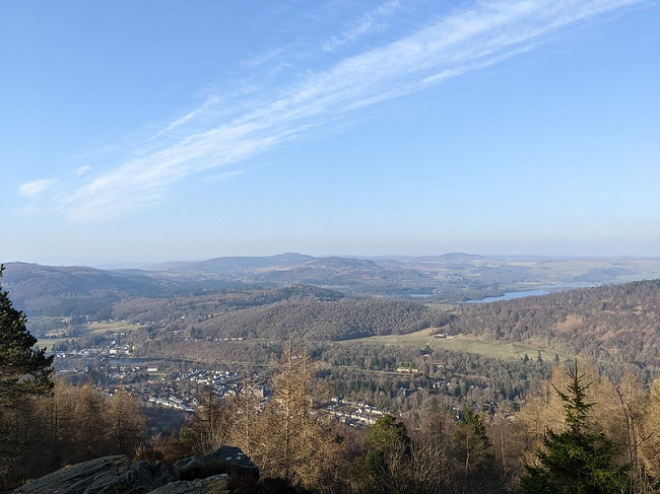 Ariel view of rural coommunity