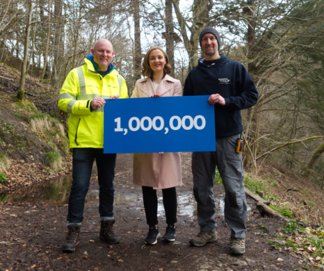 Wellbeing Economy Secretary  MairiMcAllan  visited Highland Fling Bungee, a Perthshire business that has benefitted from the #R100 rollout