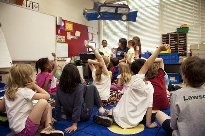 Children in classroom