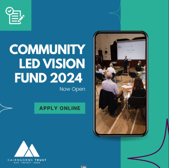 Community Led Vision Fund Launched for 2024/2025  - Image phone app