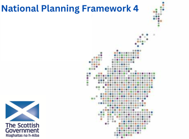 National Planning Framework 4 inforgraphic with SRN and SG Logos 