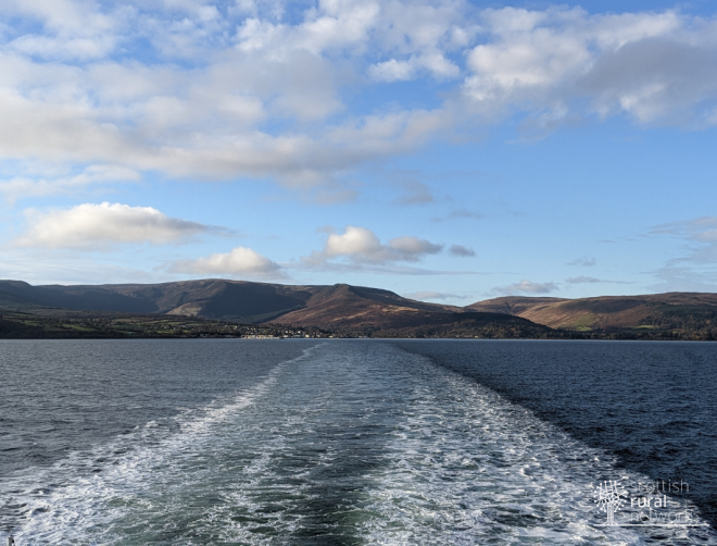 Arran from the ferry