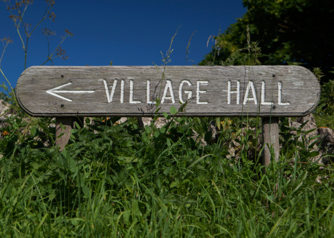 Village Hall Sign