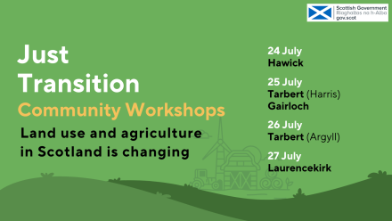 Just Transition workshop schedule for July 2023