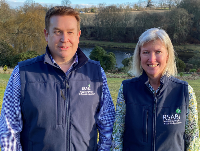 RSABI Vice-Chair Stephen Young and Chair Jane Mitchell