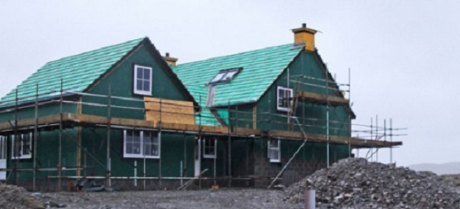 Croft house being built