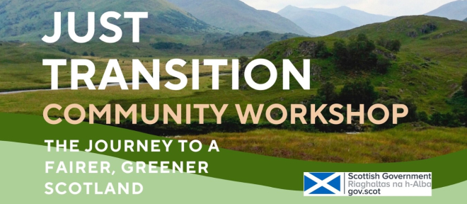 just Transition event banner