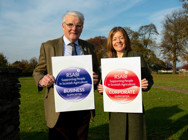 RSABI Chair Ewan Pate and RSABI Chief Executive Nina Clancy.