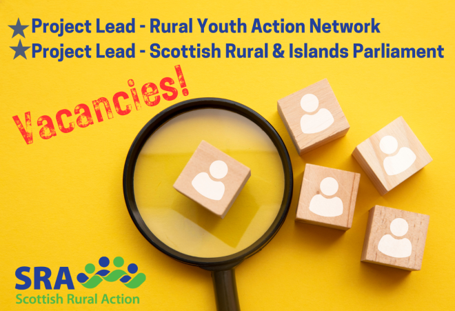 Scottish Rural Action vacancies flyer