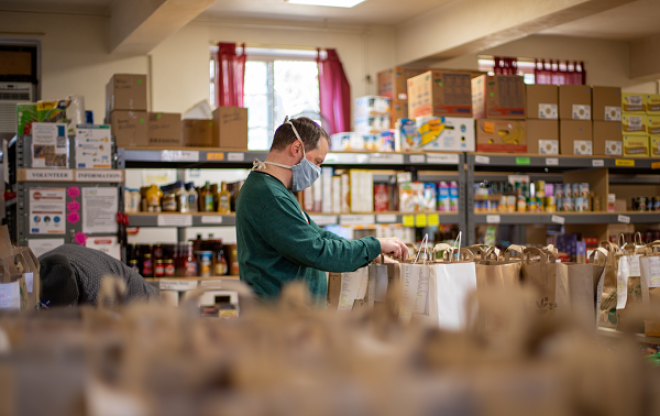 Food Bank - Photo by Aaron Doucett on Unsplash