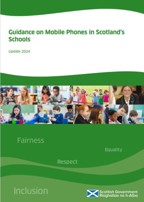 Front cover of Mobile phone guidance for Scotland's schools