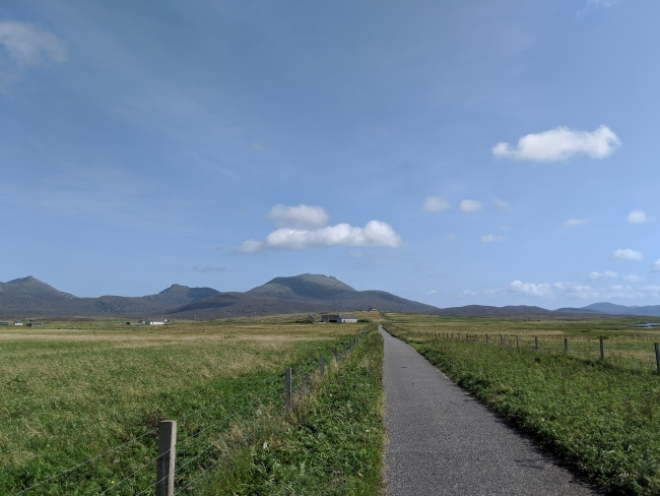 Single track road on Uist 