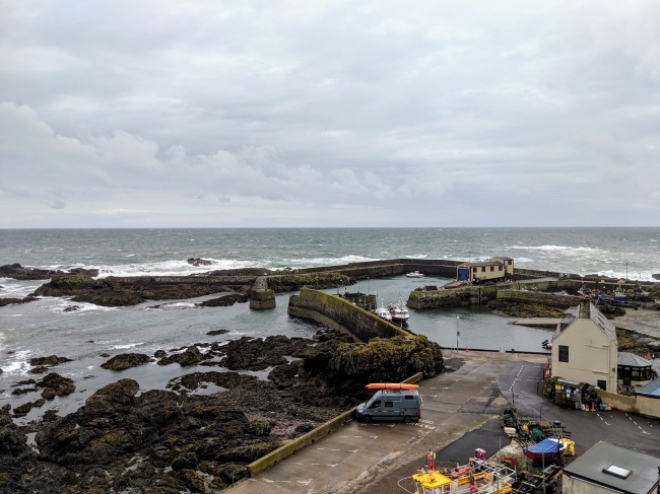 View over St Abbs Harbour