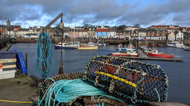 Picture of a Scottish harbour