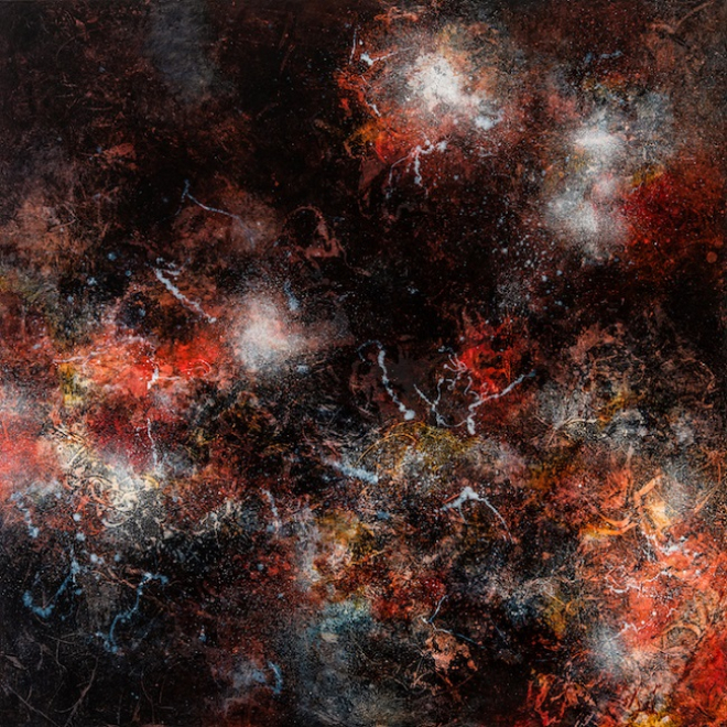 Ione Parkin RWA Dark Phenomena oil on canvas