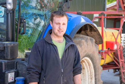 Modern Apprentice Ryan Paxton at Buccleuch near Selkirk