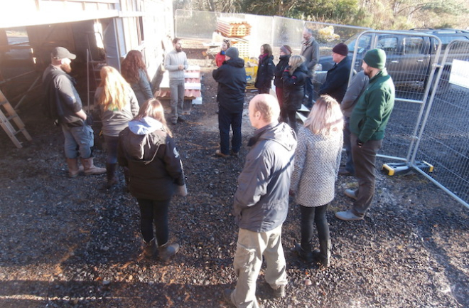 group photo from learning visit to Fife