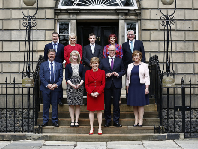 First Minister Nicola Sturgeon with her new Cabinet