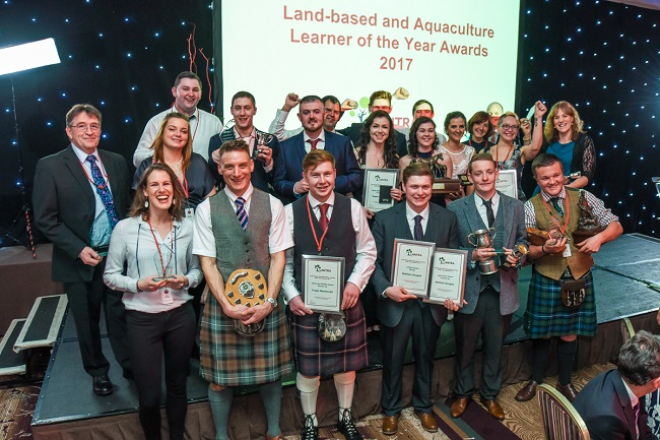 Group photo of Lantra award winners