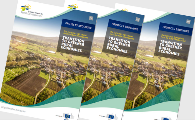 Front cover of Transition to Greener Rural Economies brochure